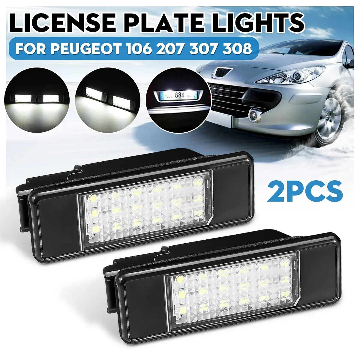 2 шт. автомобильные флейты для Peugeot 207 308 Citroen Berlingo C2 C3 Pluriel Baujahr C4 C5 C6 9682403680