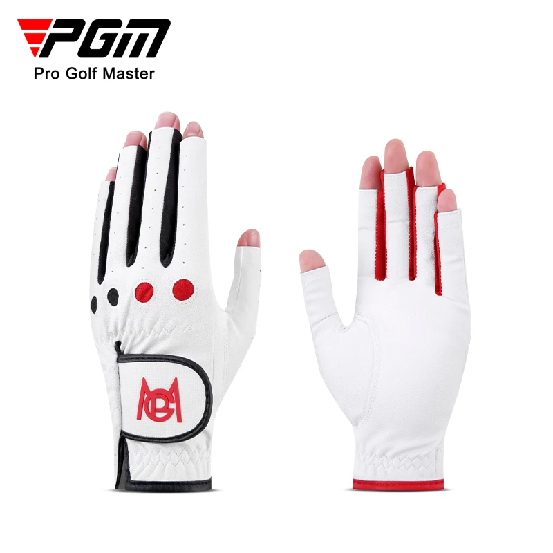 

2022 PGM 1 Pair Golf Gloves Women Synthetic Leather Wholesale Golf Gloves Pink