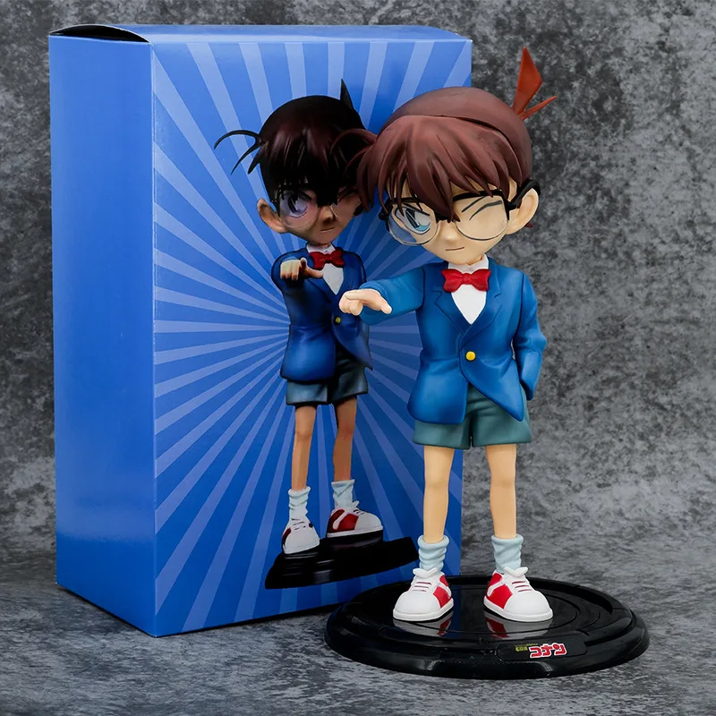 

30 см новый стиль детектив Conan модель LK Kudou Shinichi Edogawa Konan экшн-фигурка ПВХ коллекционные куклы игрушки