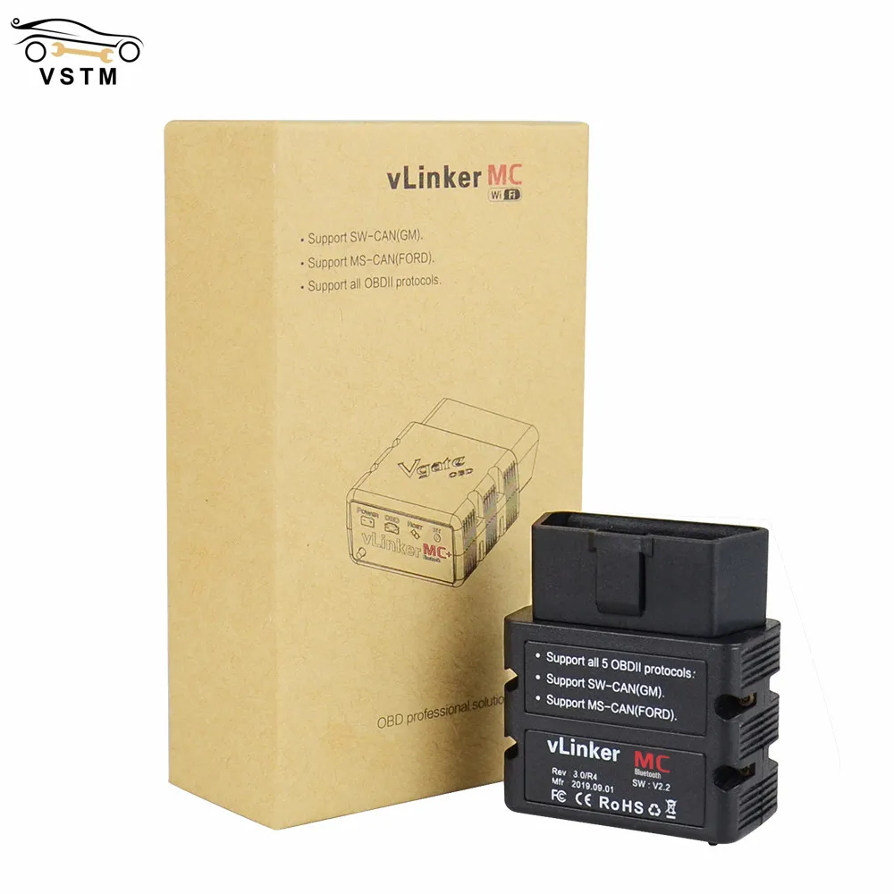 

Автомобильный диагностический сканер для Android/IOS Vgate VLinker MC + ELM327 V2.2 WIFI Forscan ELM 327 для автомобиля OBD2 Bluetooth 4,0