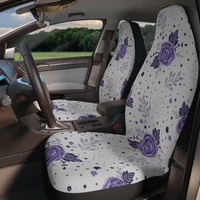 purple flowers car seat cover