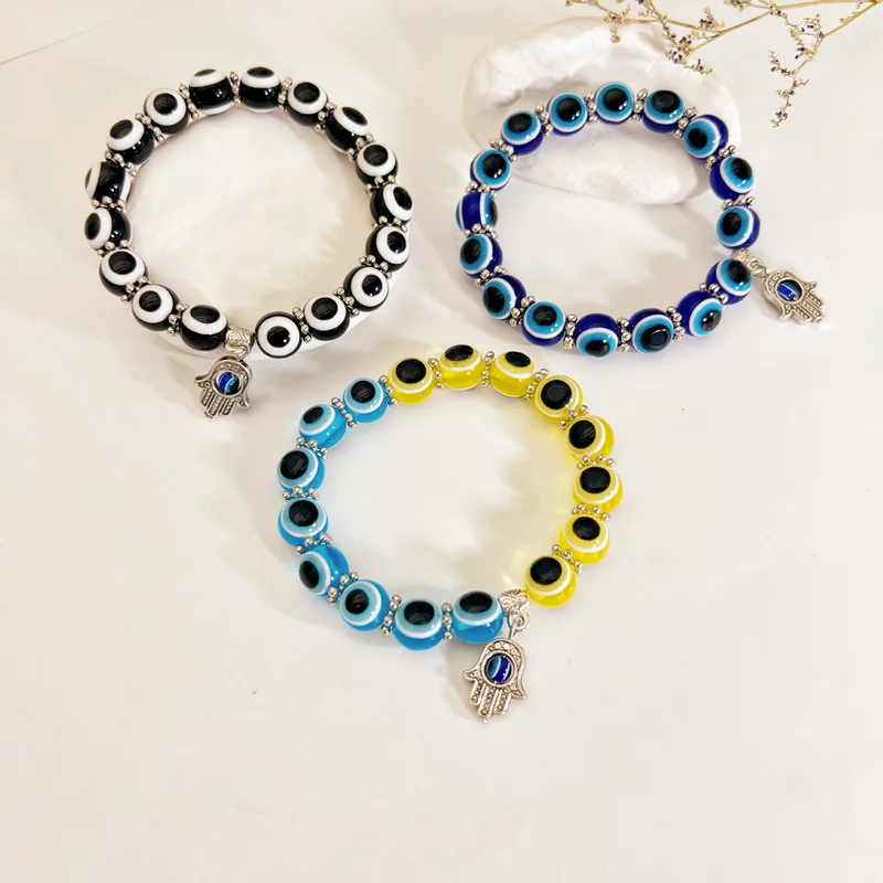 Бусины турецкого голубого сглаза 8 мм бусины ручной работы Бабочка слон шармы