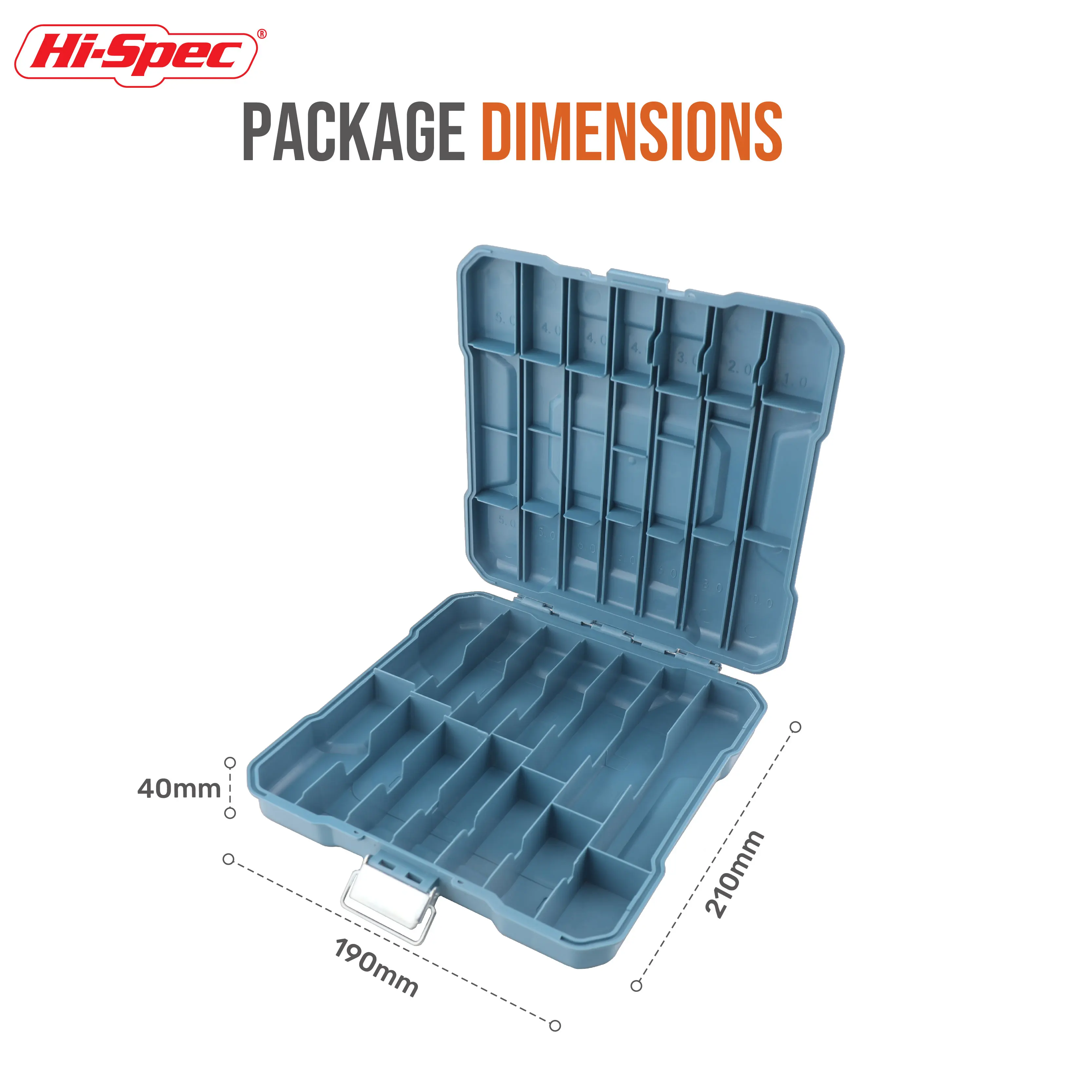 Hi-Spec Drill Bits Storage Box Toolbox Tool Accessories Woodworking Bit Container Nail Cutters Organizer Case |