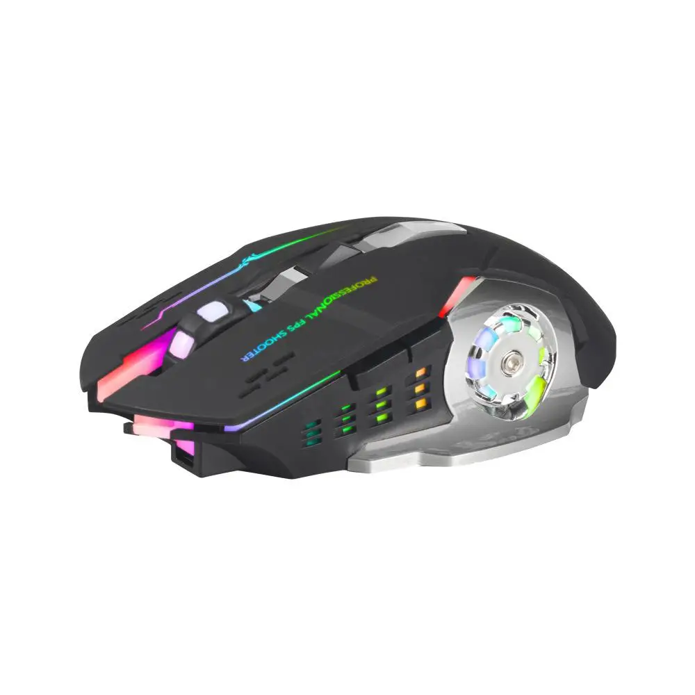 

Dual Mode Mute Mouse Wireless Remote Mouse Ergonomic Design Rechargeable Or Battery Computer Accessories Rechargeable Game Mouse