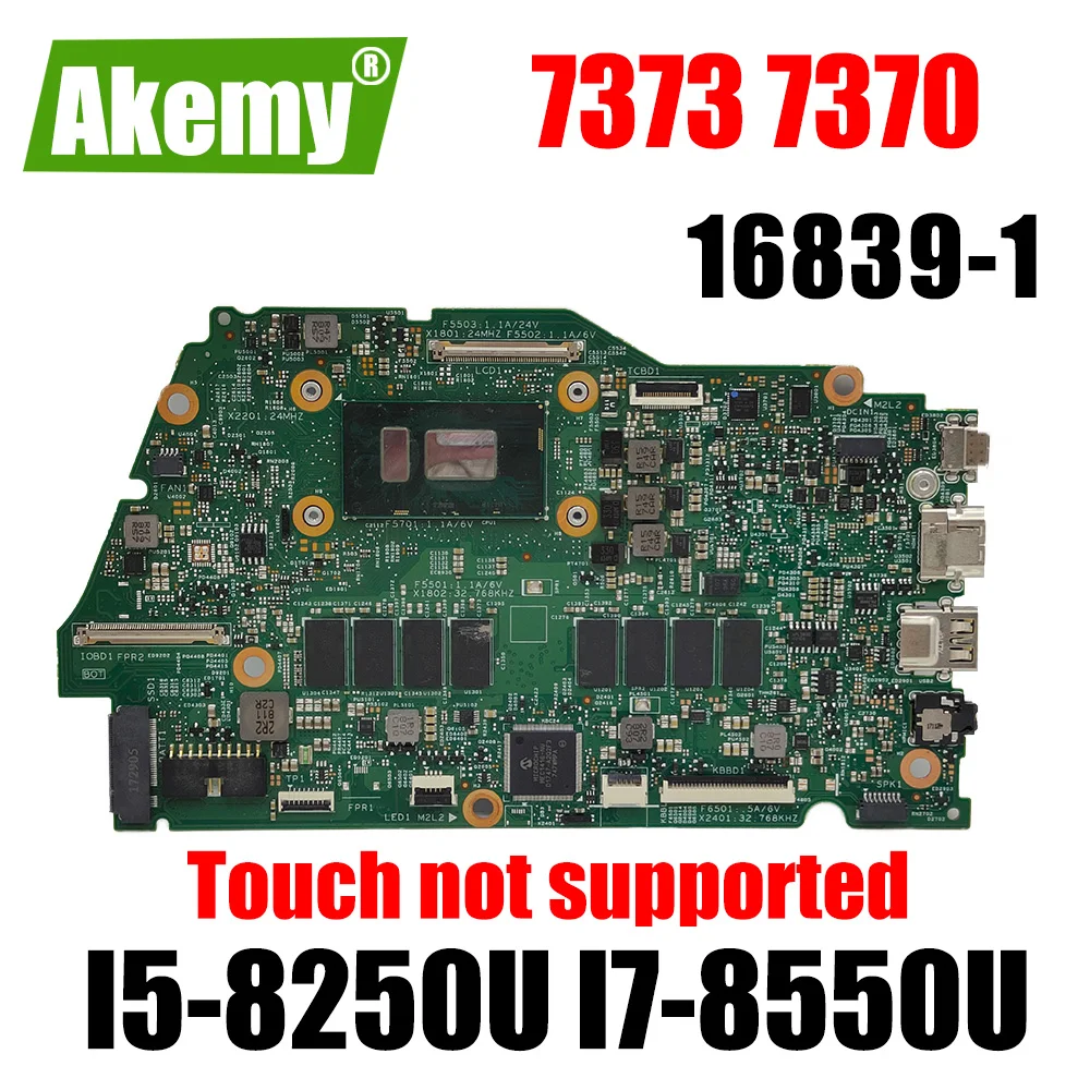 

For Dell inspiron 7373 7370 laptop motherboard 16839-1 CN-0RR26G 00NVF7 2CVR0 Mainboard w/ I5-8250U I7-8550U CPU 8G or 16G RAM