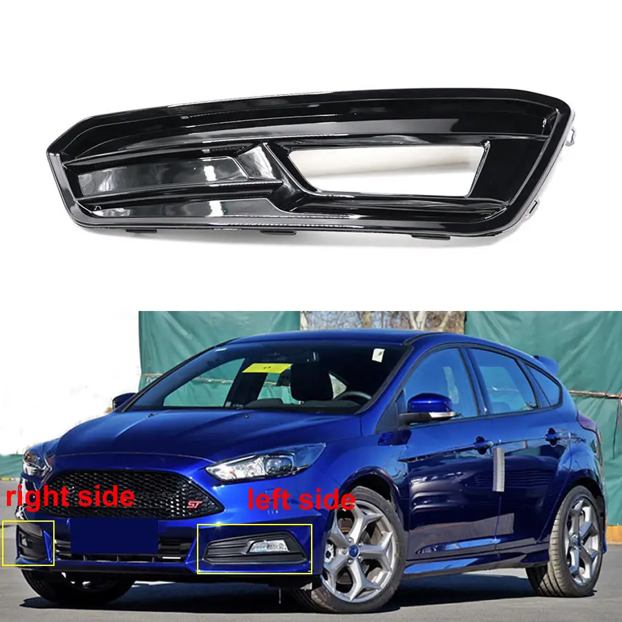

Для Ford Focus ST 2015 2016 2017 2018 автомобильные аксессуары рама противотуманной фары противотуманная детская Крышка передняя решетка радиатора декоративная крышка