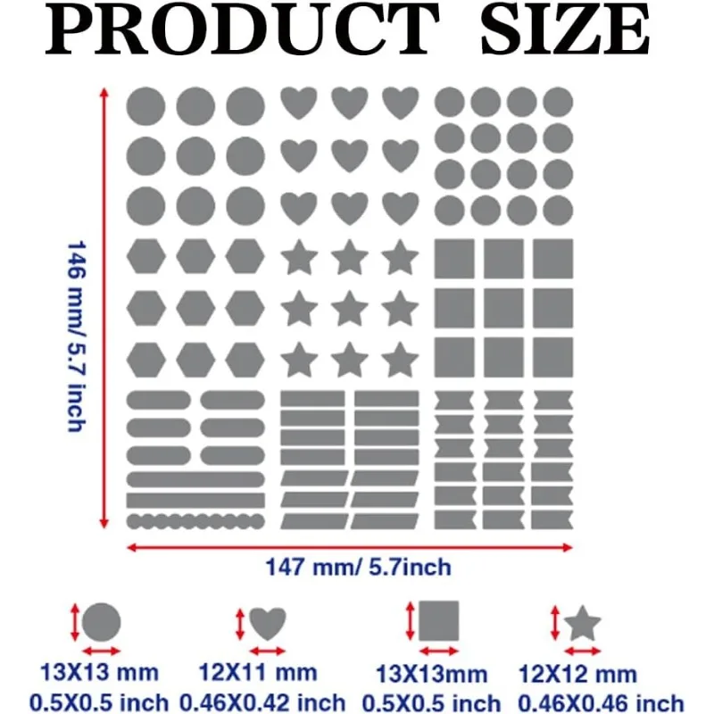 Металлические штампы с геометрическим рисунком круглый звездный журнал триммер
