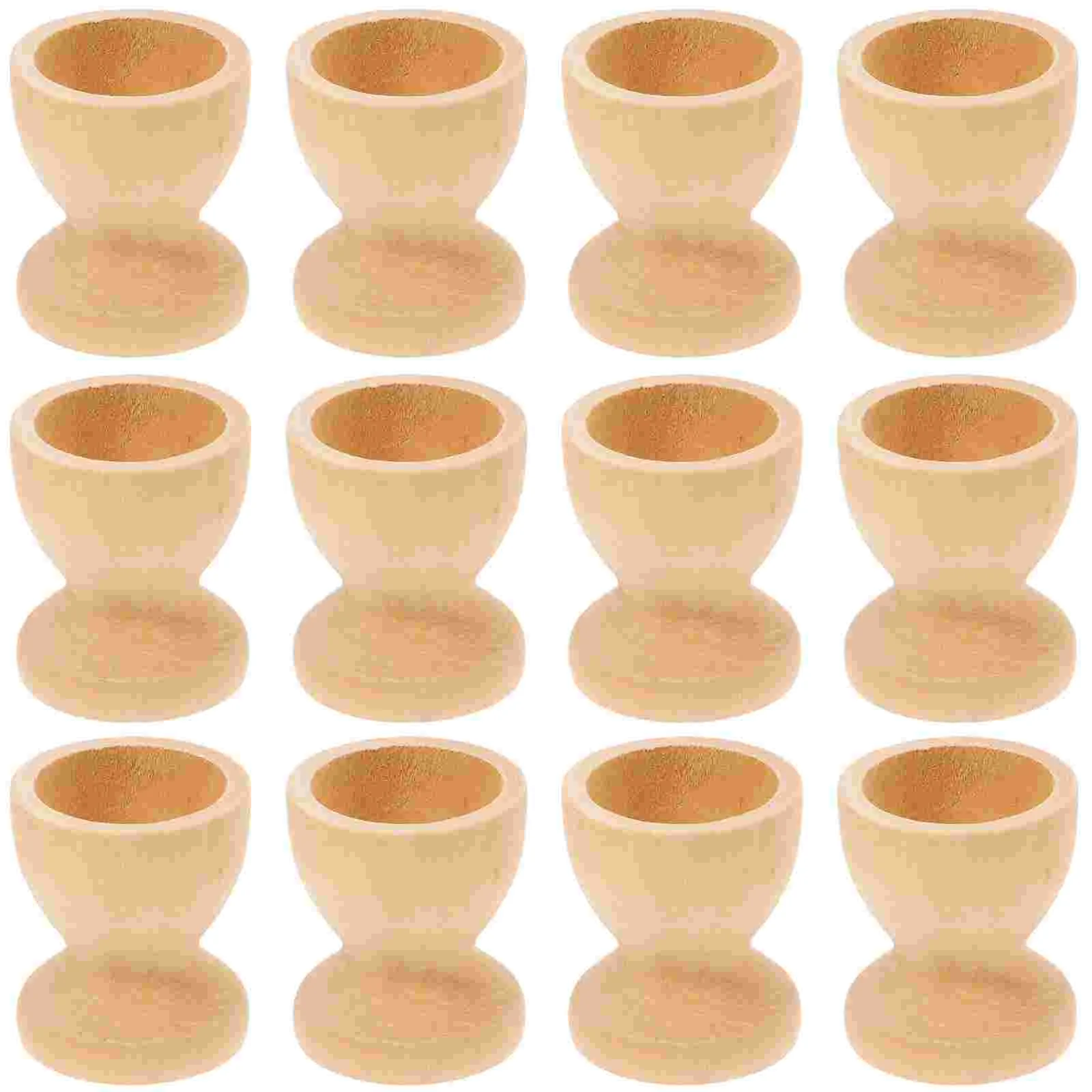 

Egg Holder Wooden Cup Easter Cups Stand Holders Tray Wood Eggs Display Breakfast Boiled Tools Kitchen Painting Unfinished