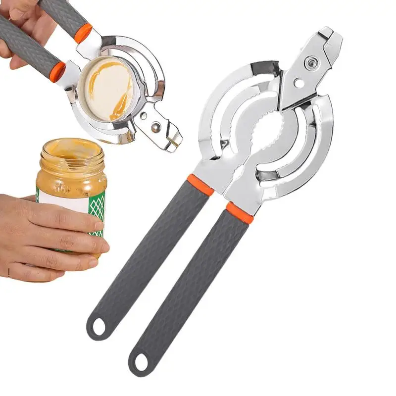 

Консервный нож из нержавеющей стали, консервные ножи с нескользящей ручкой и эргономичным дизайном, хороший захват, консервный нож, простой...