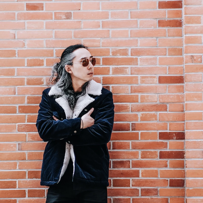 

Simons Vintage Men's Indigo Corduroy Jacket Amekaji Winter Sherpa Coat