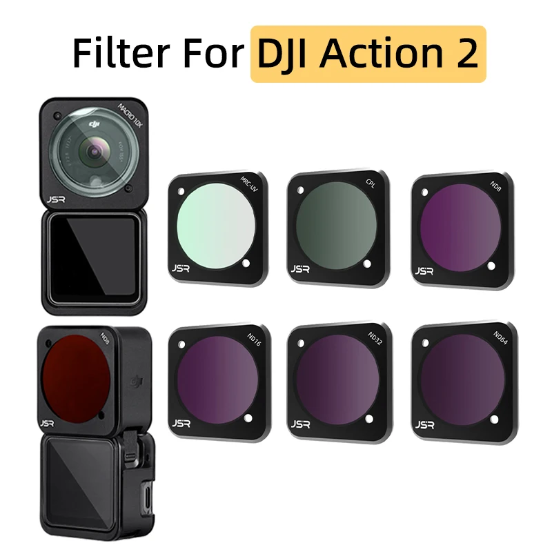 

Фильтры для объектива спортивной камеры DJI Action 2 Osmo UV CPL ND4 ND8 ND16 ND32 ND8/16/32/64pl набор фильтров для макросъемки Star Night