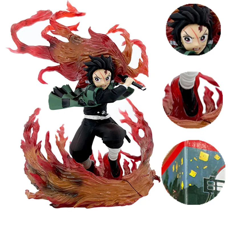 

23cm Collection Figuarts Zero Demon Slayer Kamado Tanjirou Figure God of Fire Breathing Kimetsu No Yaiba Fighting Figurine Toys