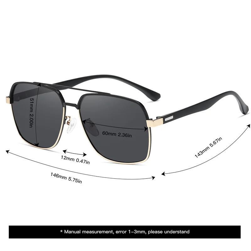 Мужские Поляризационные Солнцезащитные Очки VABBON С Защитой UV400 Стиль Авиатора