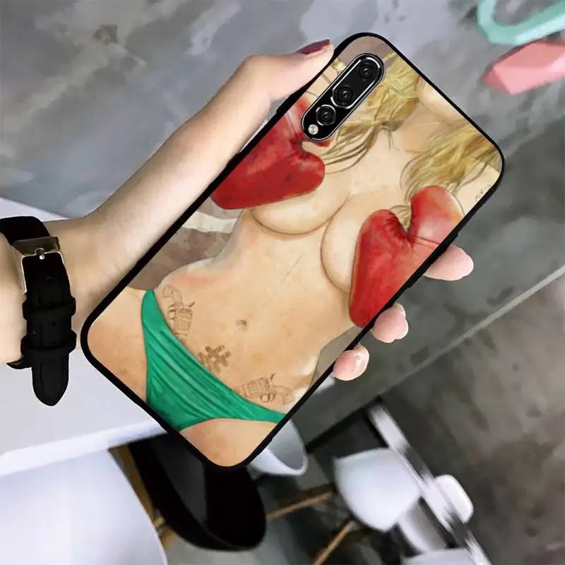 Сексуальный чехол для телефона с изображением девушки бикини Huawei G7 G8 P7 P8 P9 P10 P20 P30
