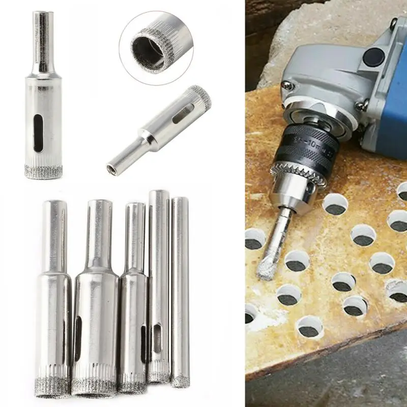 

Drill Bit Set 5/6/8/10/12mm Diamond Coated Drill Hole Opener For Tile Marble Glass Ceramic Hole Saw Drill Diamond Core Bit Tools