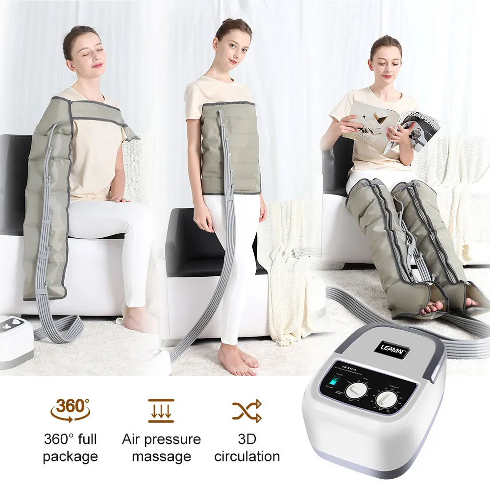 

Air Chambers Compression Massager Vibration Infrared Therapy Multifuction Leg Arm Waist Pneumatic Air Wraps Relax Pain Relief