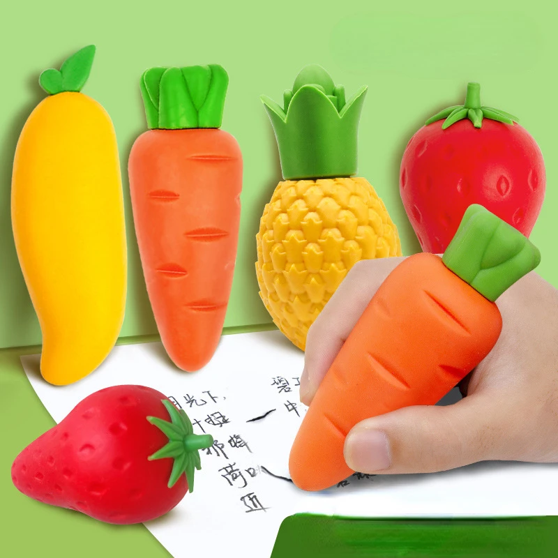 Big Mac Fruit Eraser Creative Cartoon Fruit Eraser Cute Big Eraser Art Eraser for Kids