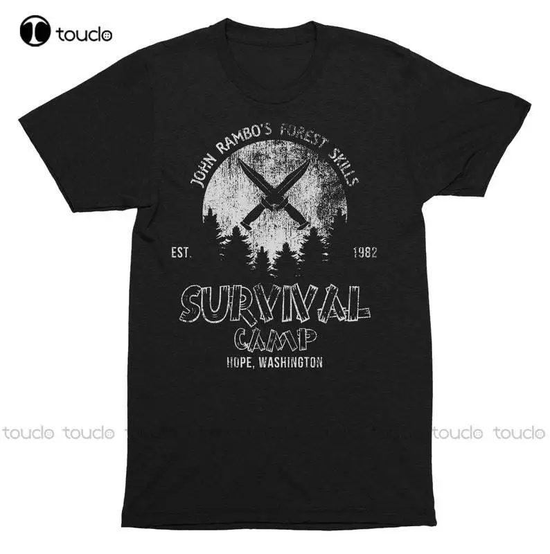 

Футболка Rambo'S для кемпинга выживания | Забавная футболка унисекс для взрослых | Футболка с карикатурой фильма | Мужская футболка с поп-культурой, индивидуальный подарок