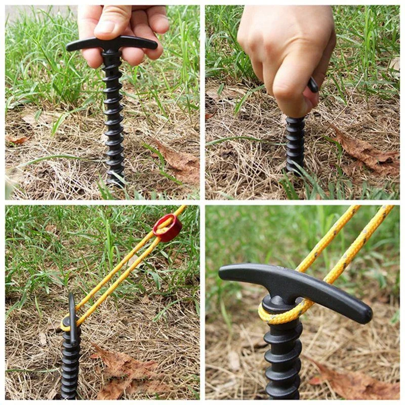 1/4/8 шт. нейлоновые пластиковые винтовые спиральные стандартные гвозди наружные