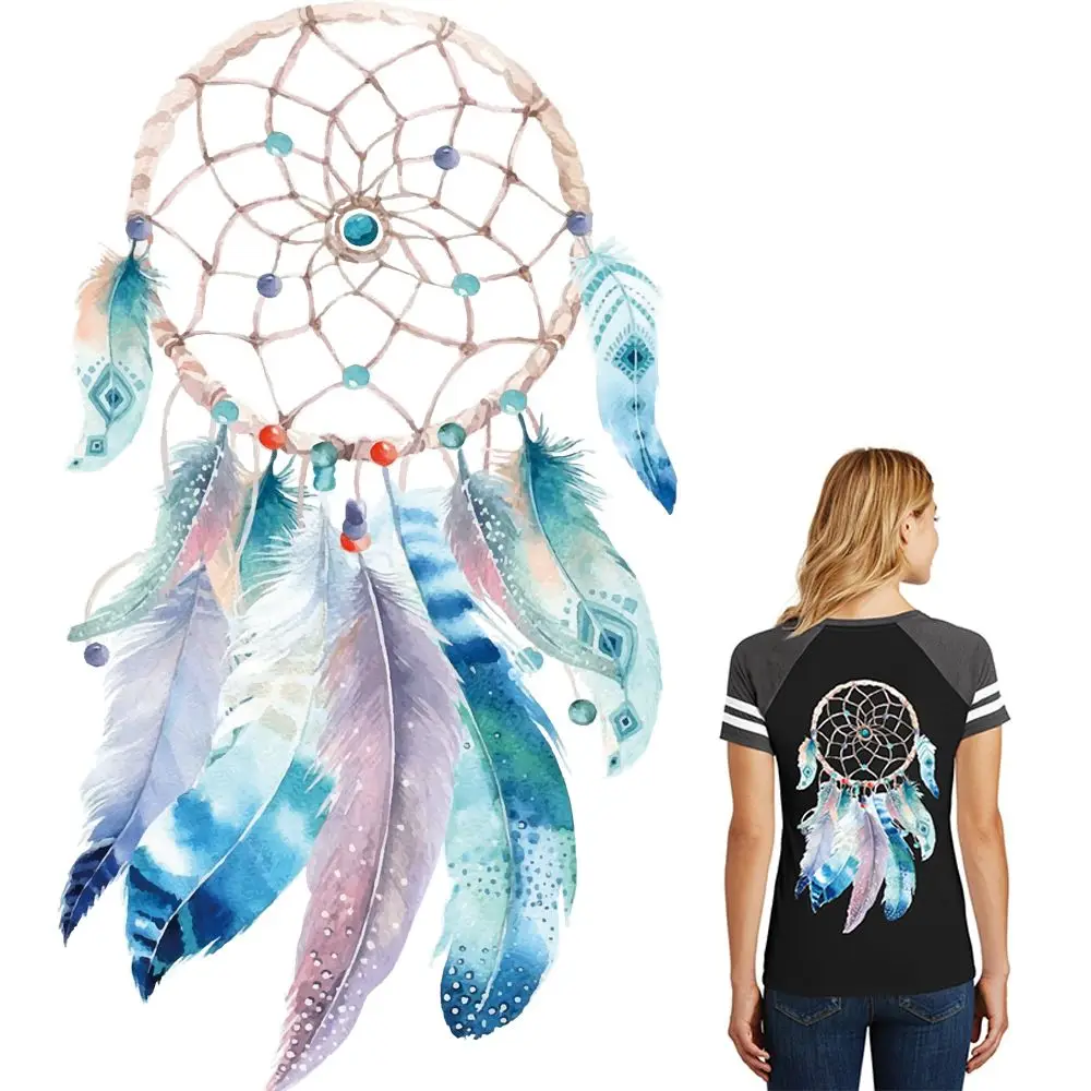 

2022 Hot Styles Dreamcatcher Patches Iron On Transfer Stickers Heat Transfers Patch For Clothing T-shirt DIY Fabric Applique