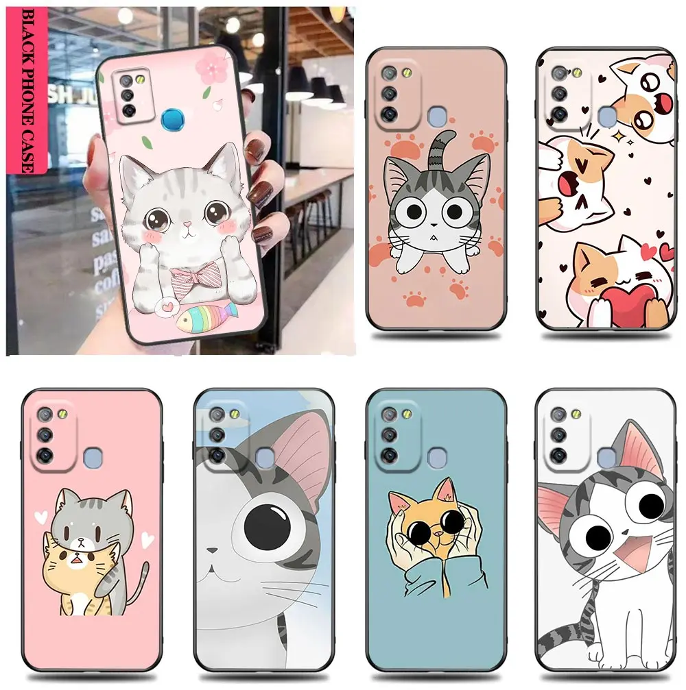 

Cute Cartoon kitten Cat Funda Case For Infinix TECNO CAMON 19 16 ZERO X NEO 20 8 POVA 4 2 NEO2 NOTE 12 11 10 8 8I S5 Pro 5G Case