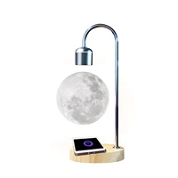 smart led night light base table lamp 3d printing magnetic floating levitating moon lamp