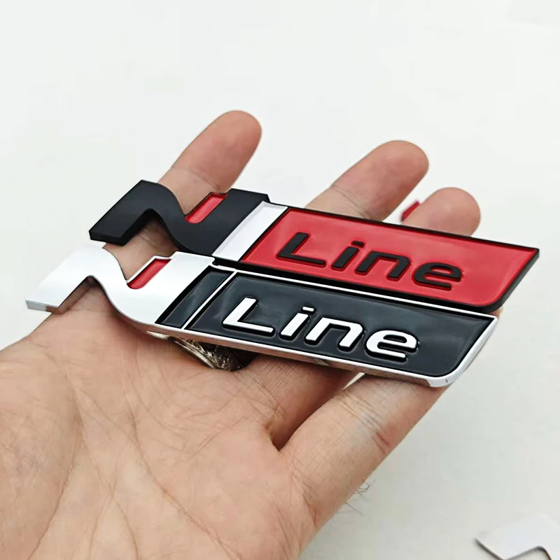 3D-эмблема N Line для автомобиля, наклейка на багажник, боковые наклейки на крылья для i20, i30, Sonata, Kona, Elantra, Tucson (art.: 3920db702eaf5) - 3920db702eaf5