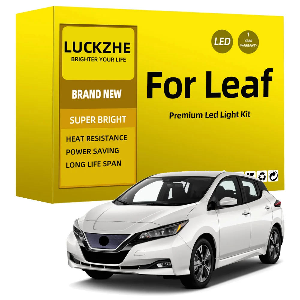 

LED Interior Light Bulb Kit For Nissan Leaf ZE0 ZE1 2010-2016 2017 2018 2019 2020 2021 Car Map Dome Trunk Lamp Canbus No Error