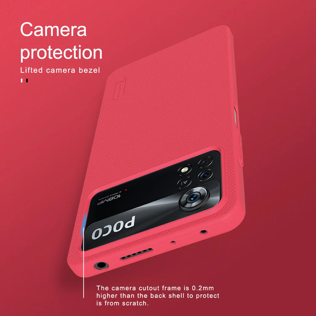 for xiaomi poco x4 pro 5g case nillkin super frosted shield ultra thin pc phone shell for xiaomi poco x4 pro 5g back cover free global shipping