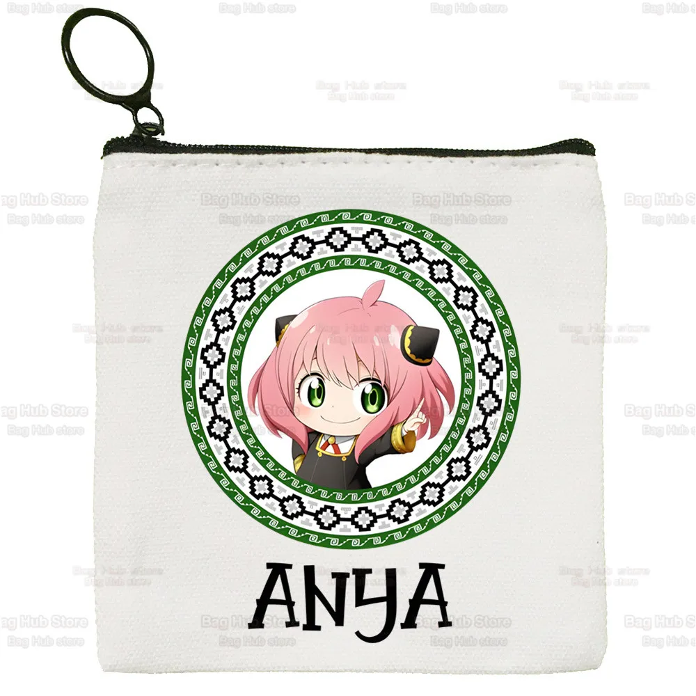 Anya Forger Canvas Coin Purse Custom Logo Yor Forger Storage Pouch Canvas Bag New Coin Bag Spy X FAMILY Key Coin Purse