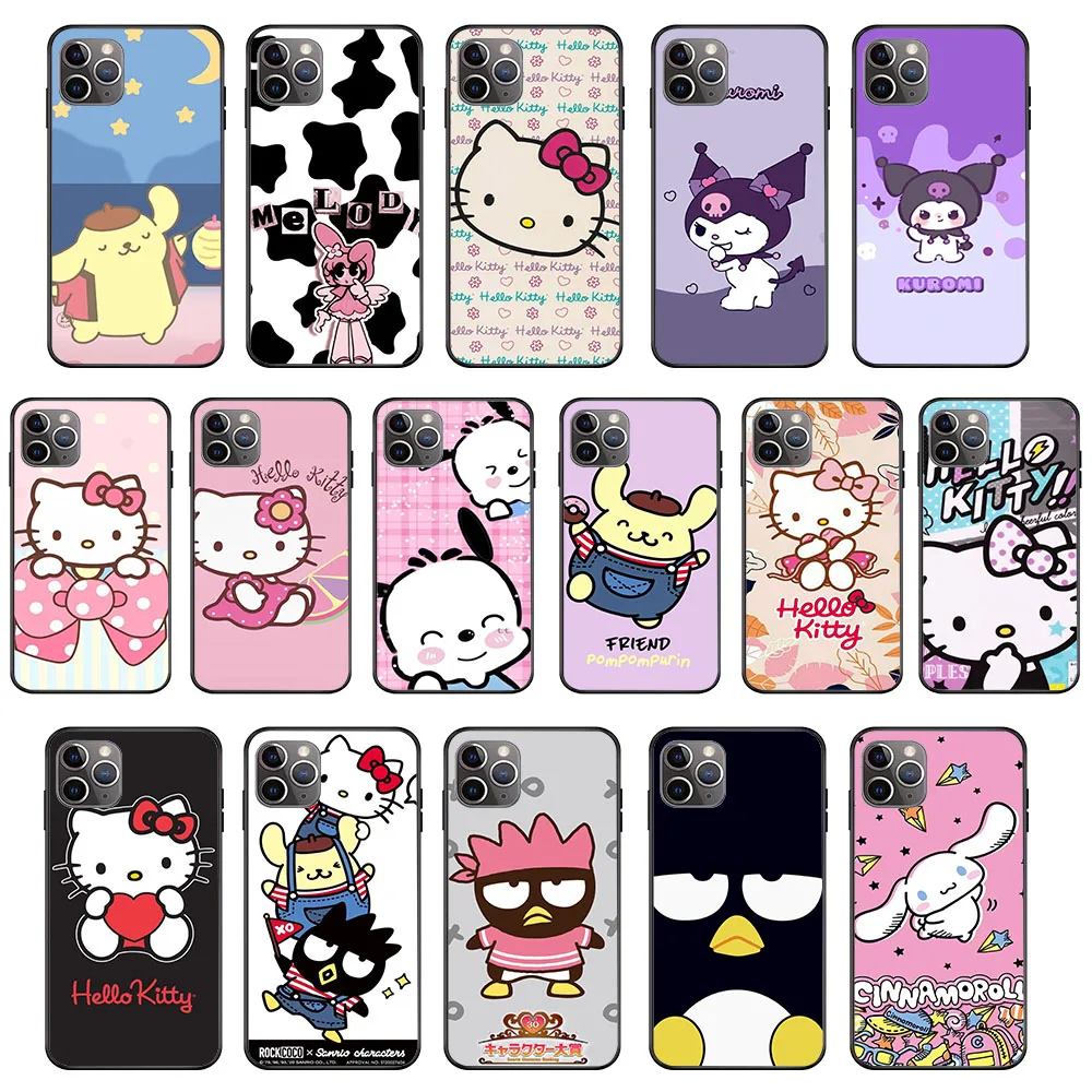 

KK-6 Cute Hello Kitty Silicone Case For Xiaomi Redmi 6 6A 7 7A S2 Note 6 11 11s 10t 11t 12 Pocophone F1