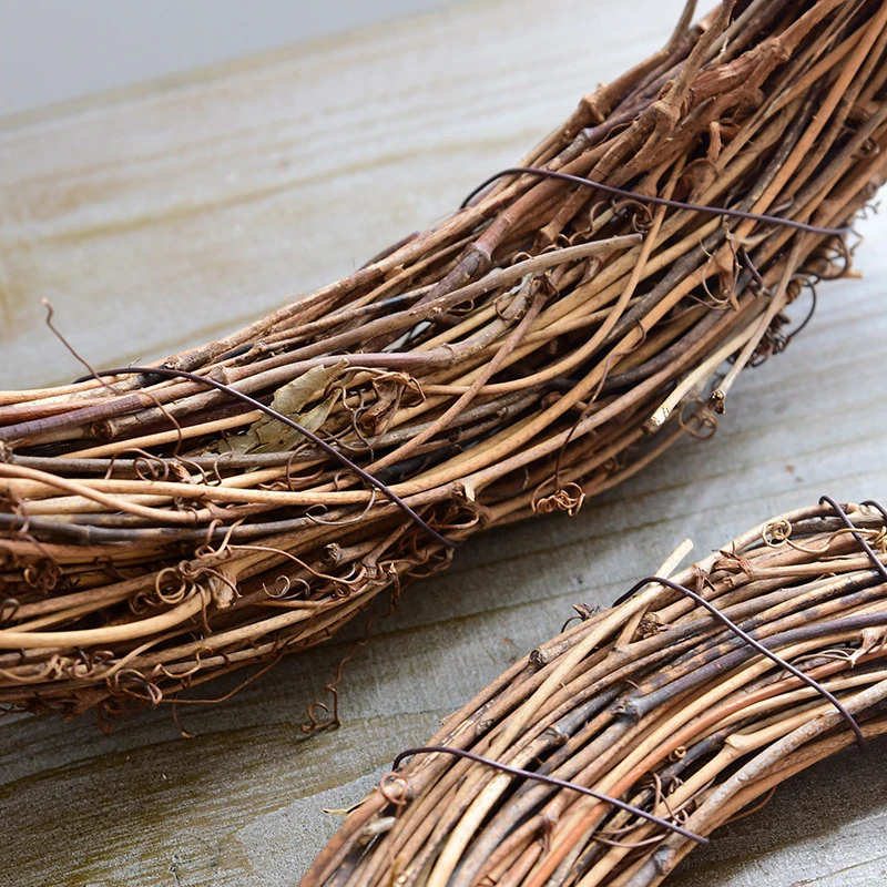 Рождественская гирлянда из ротанга 40 см