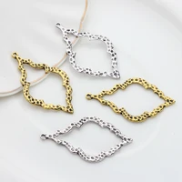 zinc alloy hollow lace water drop charms pendant 3052mm 6pcslot for diy jewelry earrings accessories