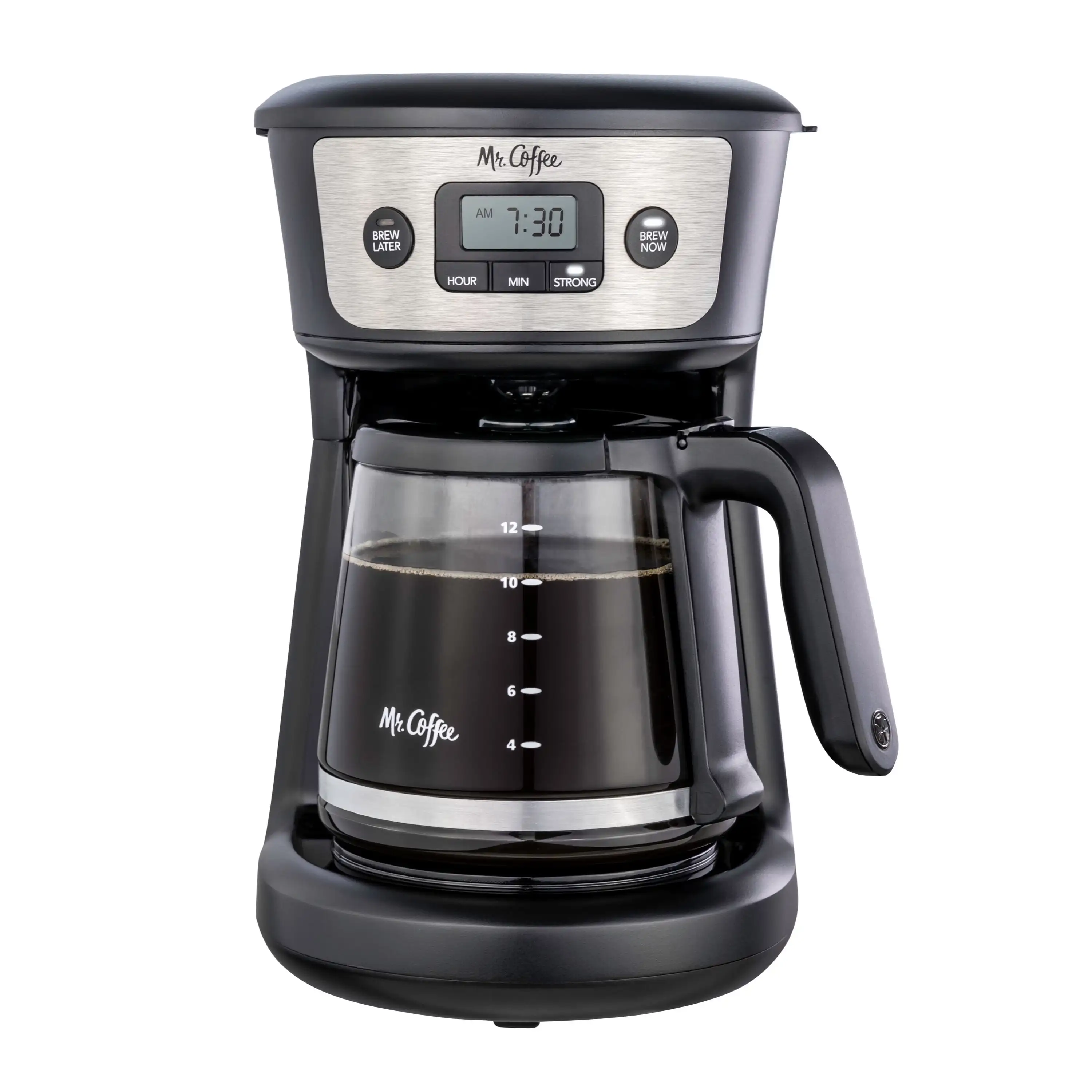 

12 Cup Programmable Coffee Maker with Strong Brew, Stainless