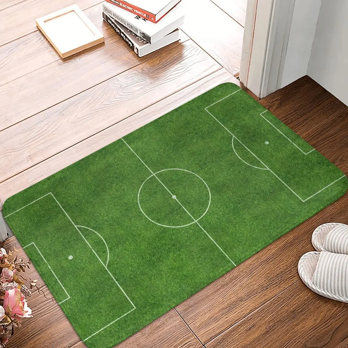 

Football Field Doormat Rug carpet Mat Footpad Bath mat Non-slip toilet Balcony Parlor durable Washable