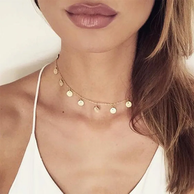 

Stainless Steel Animal Butterfly Star Choker Necklaces Pendants For Women Gold Chain Jewelry Gift Simple Fashion Jewelry Party