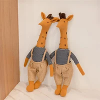 cute giraffe plush toy doll doll photography props childrens birthday gift living room ornament 45cm
