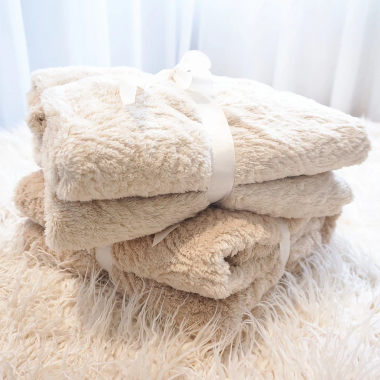 

Home Double Layer Thickening Blankets Winter Office Nap, Blanket, Coral Velvet Gift Blanket