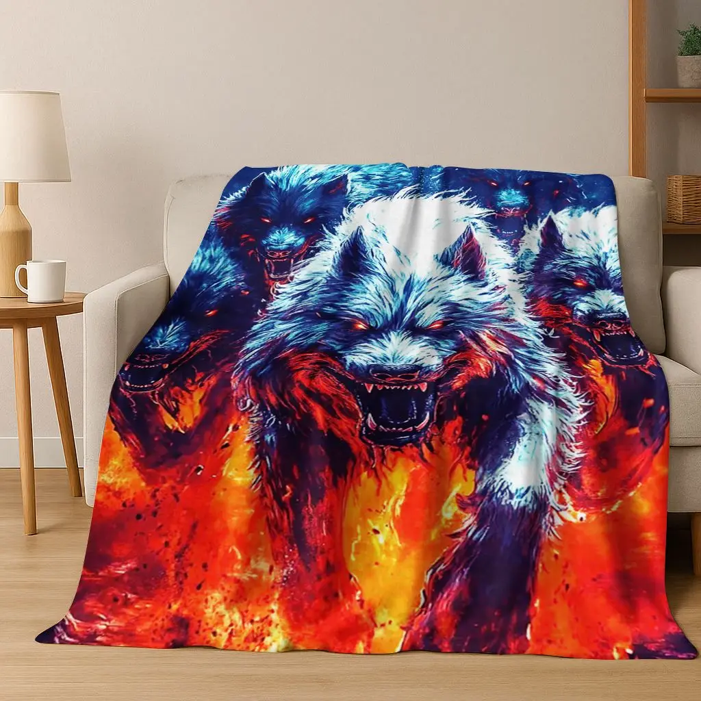 

Faviora Норвежская мифология Фенрир Волк Детское фланелевое одеяло