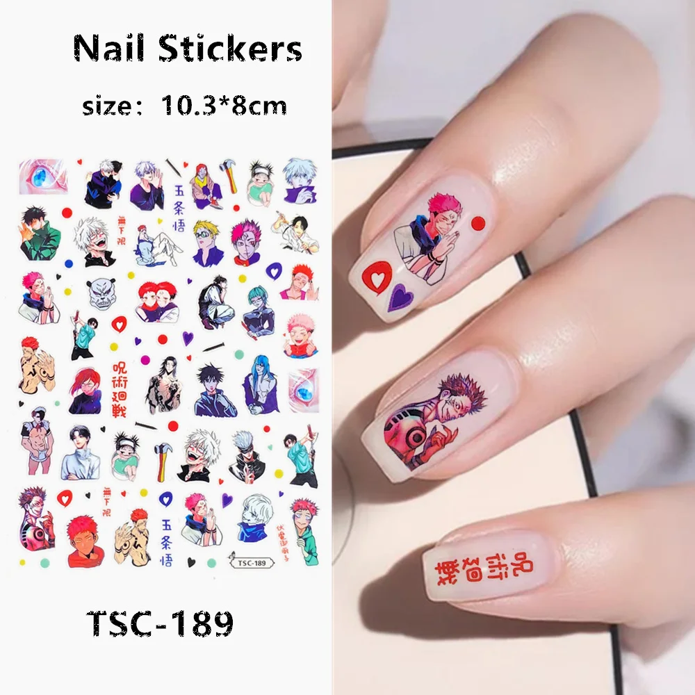 

TSC series TSC-189-190 Conjuration back 3D Back glue Self-adhesive Nail art Nail sticker decoration tool Sliders For Nail Decals