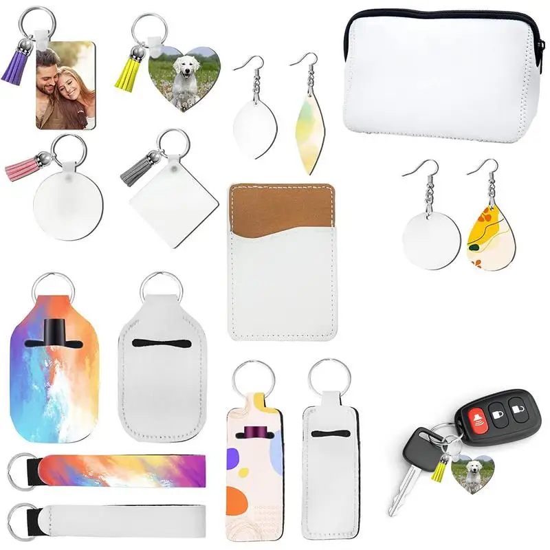 

Сублимационные заготовки для сережек, Набор двусторонних заготовки для сублимации, 32 шт. заготовки для сублимации, набор заготовок «сделай ...