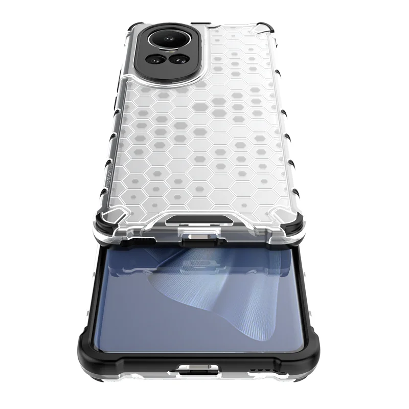 Для OPPO Reno 10 5G чехол Роскошная Противоударная армированная гибридная жесткая