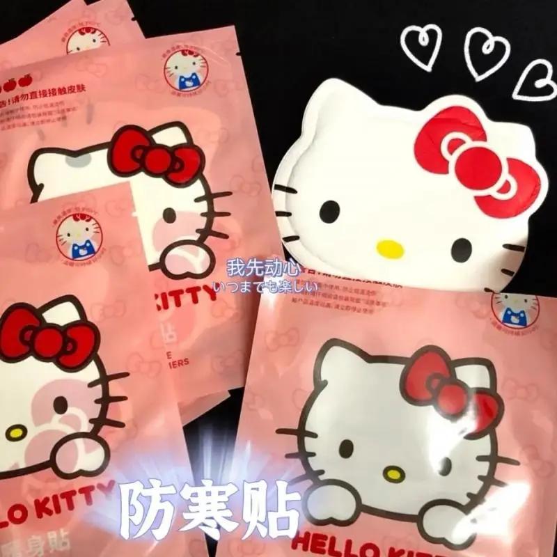

Кавайная Милая Sanrio, греющая паста Hello Kitty, САМОНАГРЕВАЮЩАЯСЯ, с защитой от холода, рождественский подарок для девушки
