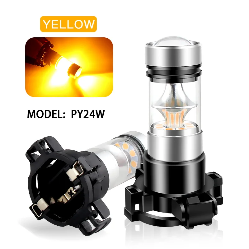 

2 шт. для BMW Z-серии E89 Z4 2009-2014 светодиодные передние индикаторные лампы PY24W 5200s указатель поворота янтарно-белый 12190 PY24WSV