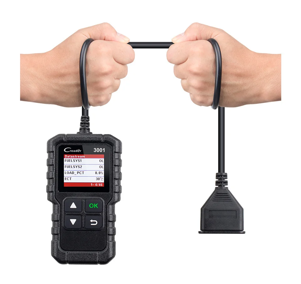 10 шт. портативный X431 Full OBDII EOBD функциональный Creader 3001 считыватель кодов CR3001 сканер