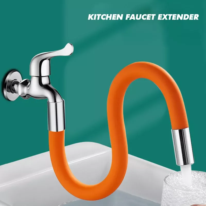

360-Degree Adjustable Colorful Faucet Sprayer Stainless Steel Spout Kitchen Sink Aerator Faucet Replacement Accessories