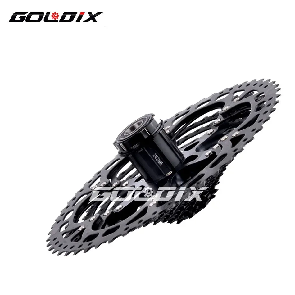 Фото Кассета GOLDIX Black MTB K7 для велосипеда, 8/9/10/11/12 скоростей, 8/9/10/11/12v, 40/42/46/50/50T, велосипедная трещотка №1