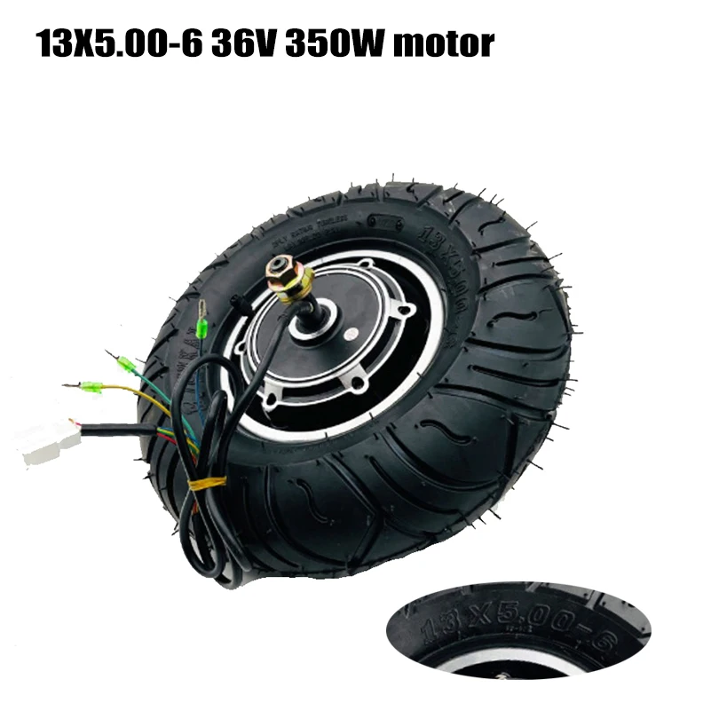 

10 inch motor Hub motor 36V 350W skateboard motor with 13X5.00-6 Hub brake scooter electric vehicle