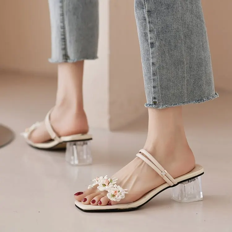 

2022 Summer New Women's Summer Sandals Leaky Toe Comfortable and Comfortable Sandals Fashion Ladies Sandals 34-40 Exquisite