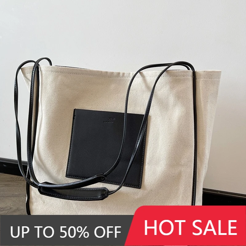 

AIOSC New Brand Luxury Designer Women Crossbody Bags Classic Canvas Big Capacity Handbags For Women New Fashion Shoulder Bag